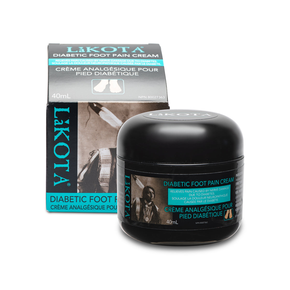 Lakota diabetic foot pain cream product photo